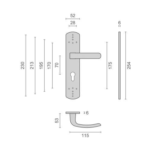 Ensemble de sécurité Borgne ELFE EA70 entraxe 70 mm Borgne - HERACLES