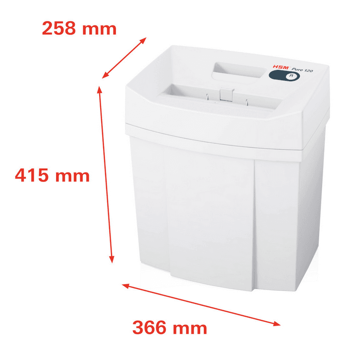 Destructeur de documents individuel 120 Pure 3,9 mm HSM