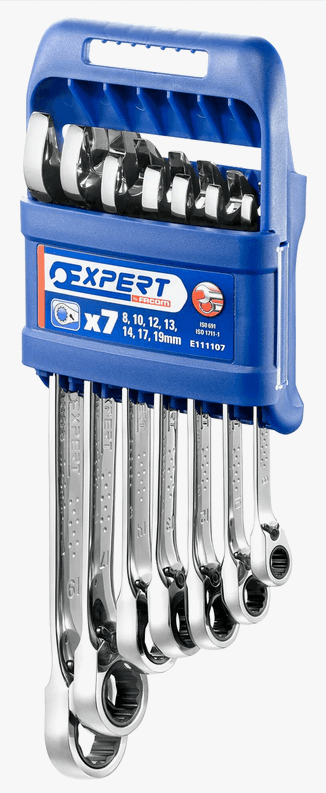 EXPERT - Jeu de 7 clés mixtes a cliquet
