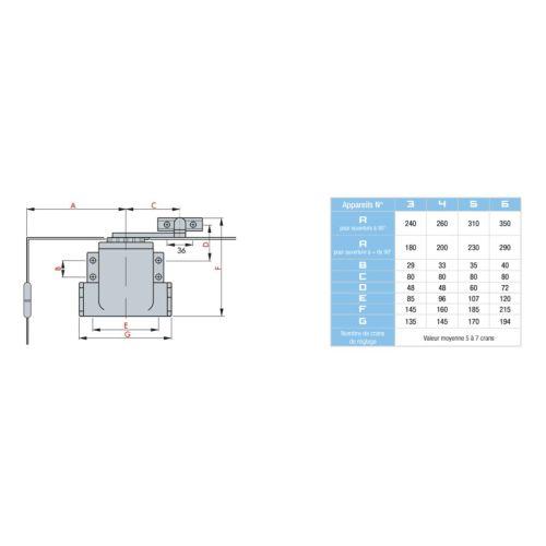 GROOM 706012 ferme-porte N6 Série 9 droit champ CLASSIQUE