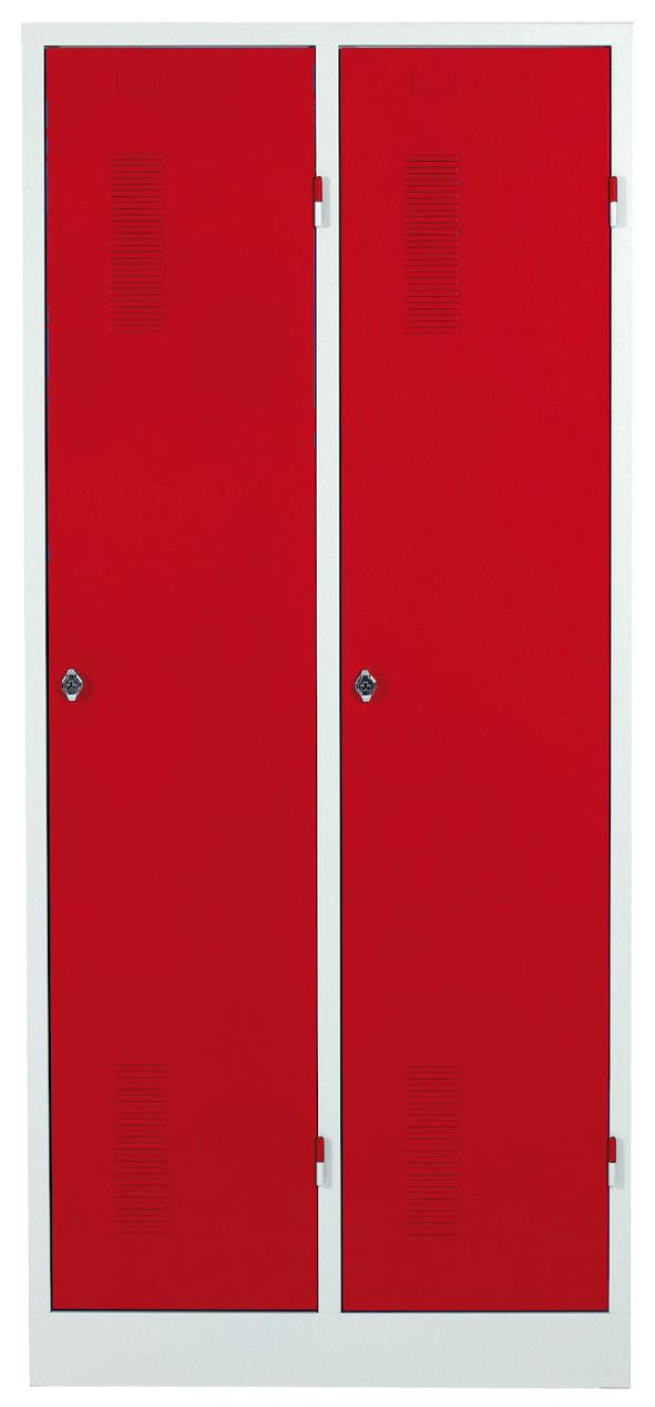 VESTIAIRE MONOBLOC SUR SOCLE ROUGE