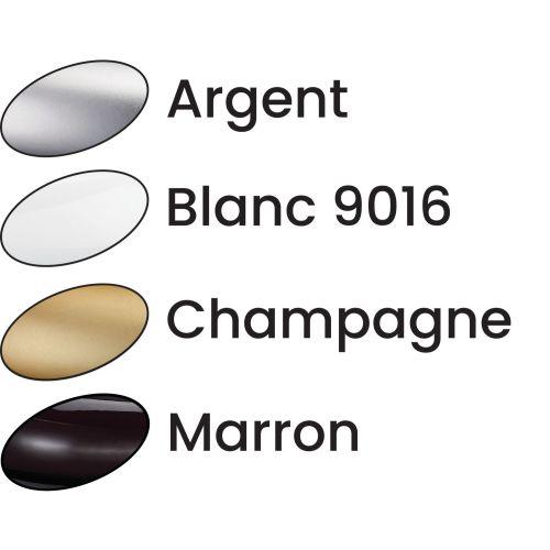 HERACLES B-SALOME-92 kit béquille aluminium pour serrure en applique argent SALO