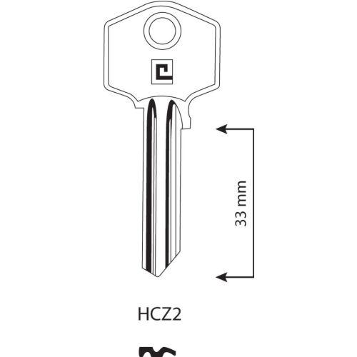 HERACLES HCZ2 ébauche de clé type ISEO Cavers Zenith boite de 100