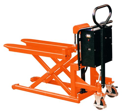 TRANSPALETTE SEMI-ELECTRIQUE HAUTE LEVEE 1T