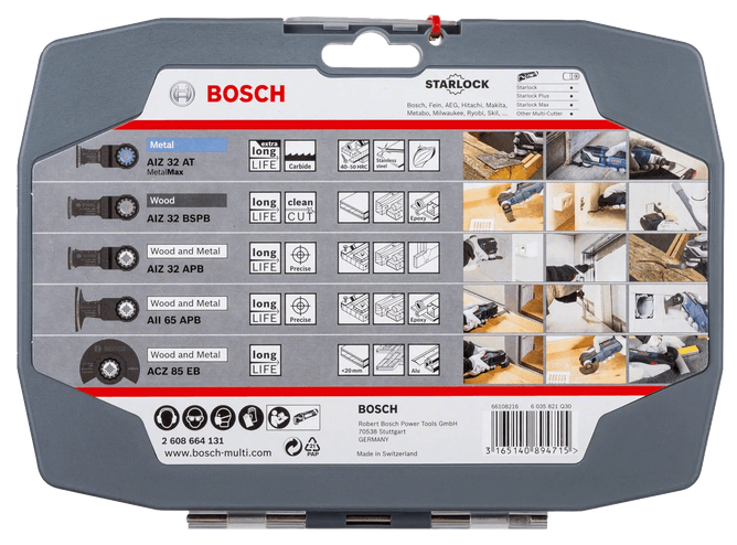 Coffret 5 lames plongeantes GOP Best for cutting BOSCH 2608664131