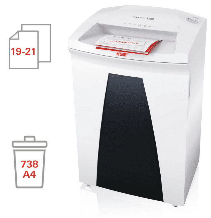 Destructeur de documents collectif B32 Securio 3,9 mm HSM