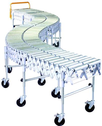 CONVOYEUR EXTENSIBLE ET MOBILE ROULEAUX ACIER
