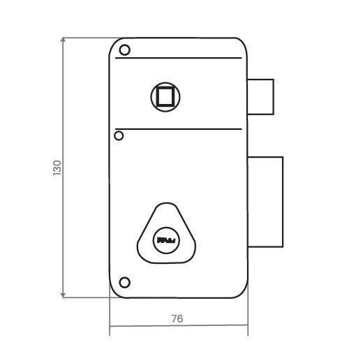HERACLES C5-502713-1MV Serrure verticale fouillot ERCY 5G 5 goupilles 50 mm MV1