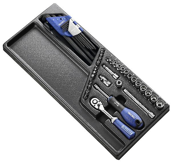 MODULE DOUILLES ET ACCESSOIRES 1/4"" 45 PIECES