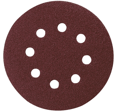 Disques abrasifs Ø125 mm auto-agrippant 8 trous (bois/métal)