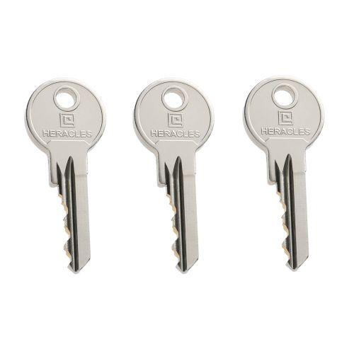 HERACLES C5-10022401 verrou à bouton cylindre 40 mm 4 clés 5G