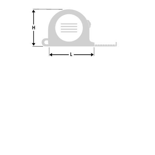 HANGER 100043 mètre ruban 10 m x 25 mm 'Pull Lock'