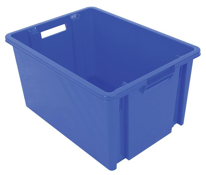 BAC PLASTIQUE GERBABLE ET EMBOITABLE BLEU