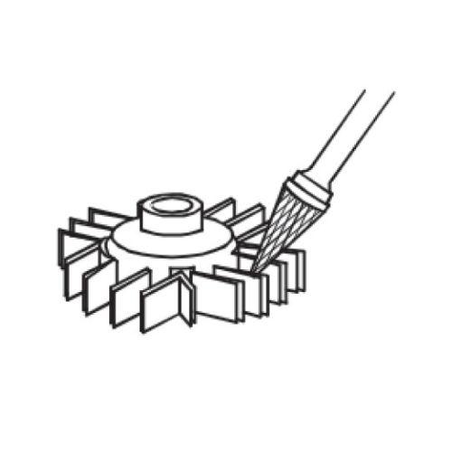 HANGER 151610 fraise carbure conique pointue 10 x 20 mm longueur 60 mm