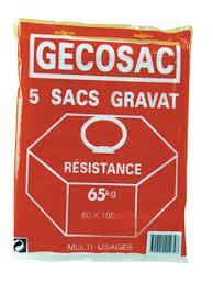 POCHETTE DE 5 SACS GRAVAT 65KG