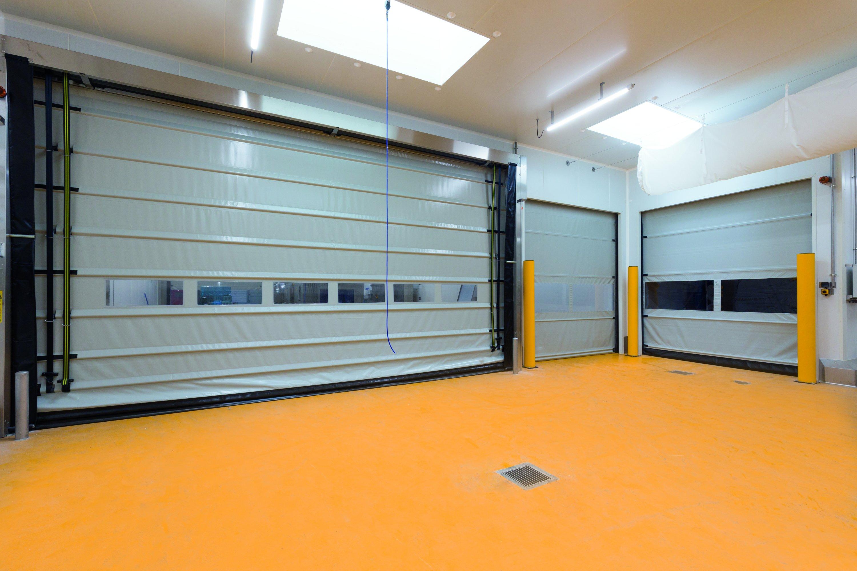 PORTE SOUPLE AUTOMATIQUE A EMPILAGE RAPIDE