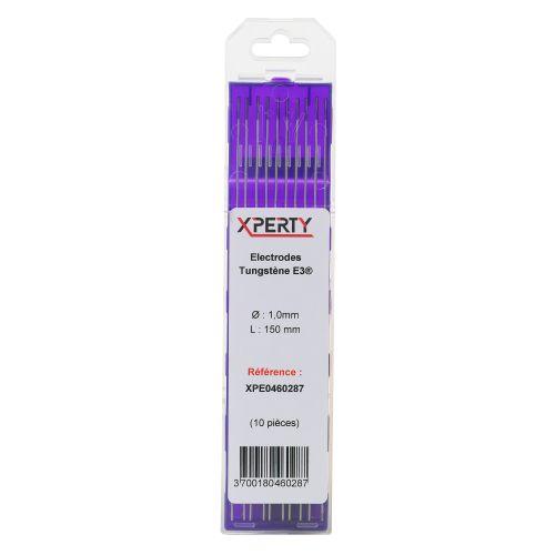 Electrode tungstène E3 Violet longueur 150mm (Etui de 10) - EXPERTY