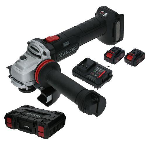 Meuleuse 18V 125mm - 2 batteries 5 Ah - coffret de rangement - HANGER 402001