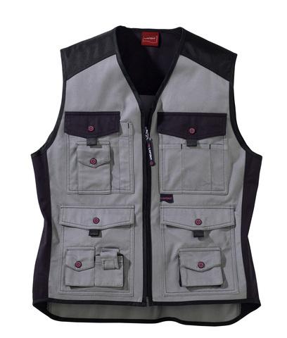 GILET GRIS/NOIR WORK ATTITUDE