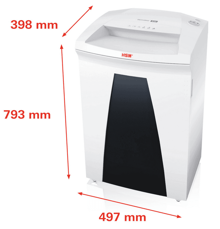 Destructeur de documents collectif B32 Securio 3,9 mm HSM