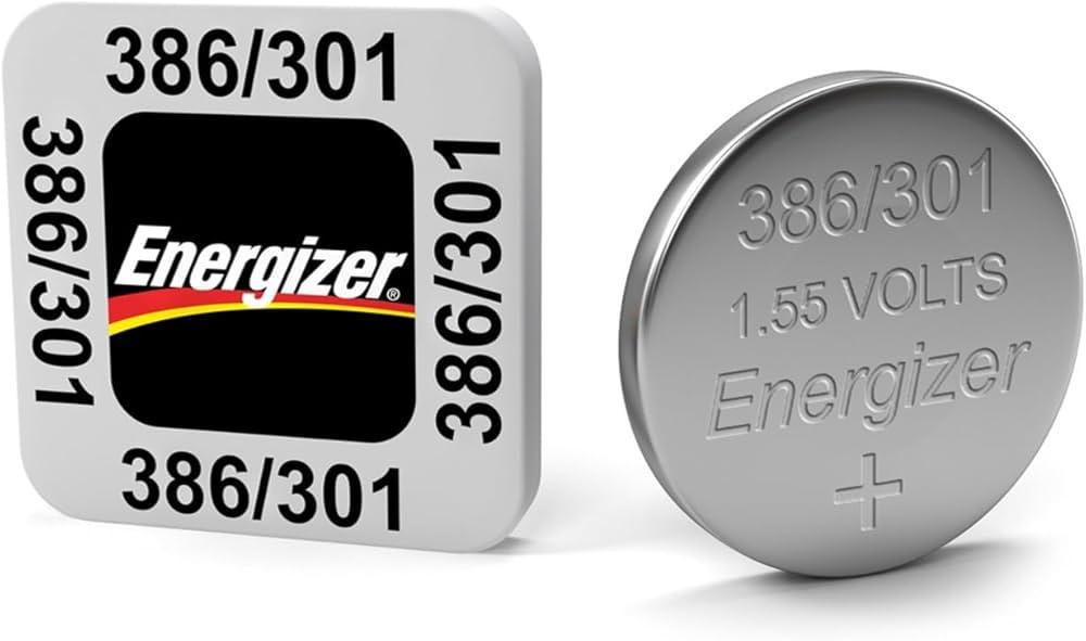 Pile Bouton pour montre SR43 386/301 1.5V Argent
