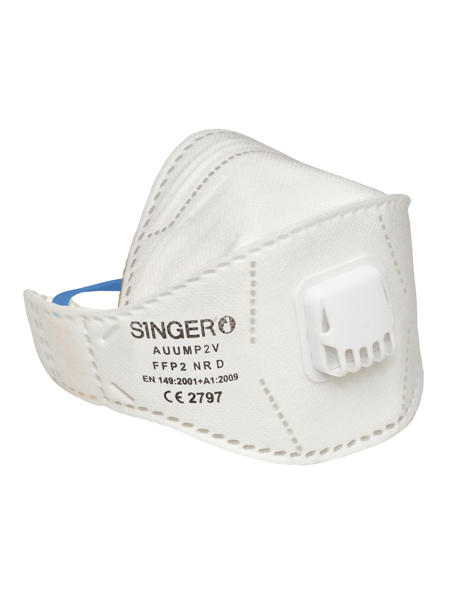 DEMI-MASQUE RESPIRATOIRE CONFORT JETABLE PLIABLE FFP2