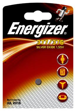 Pile Bouton pour montre SR66 377/376 1.5V Argent