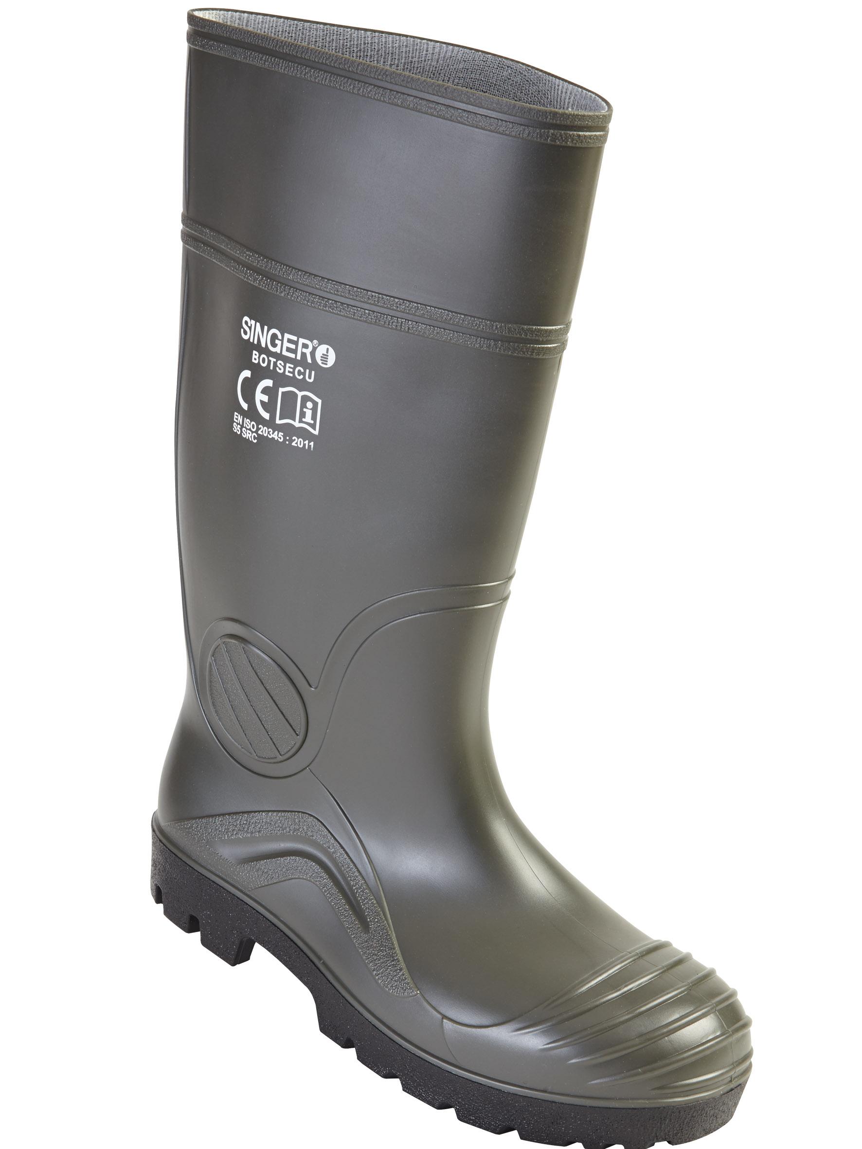 BOTTE SECURITE VERT PVC S5 40