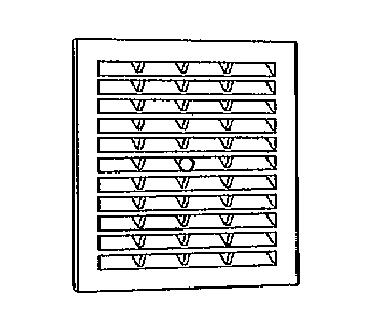 GRILLE CARREE SIMPLE TYPE 200