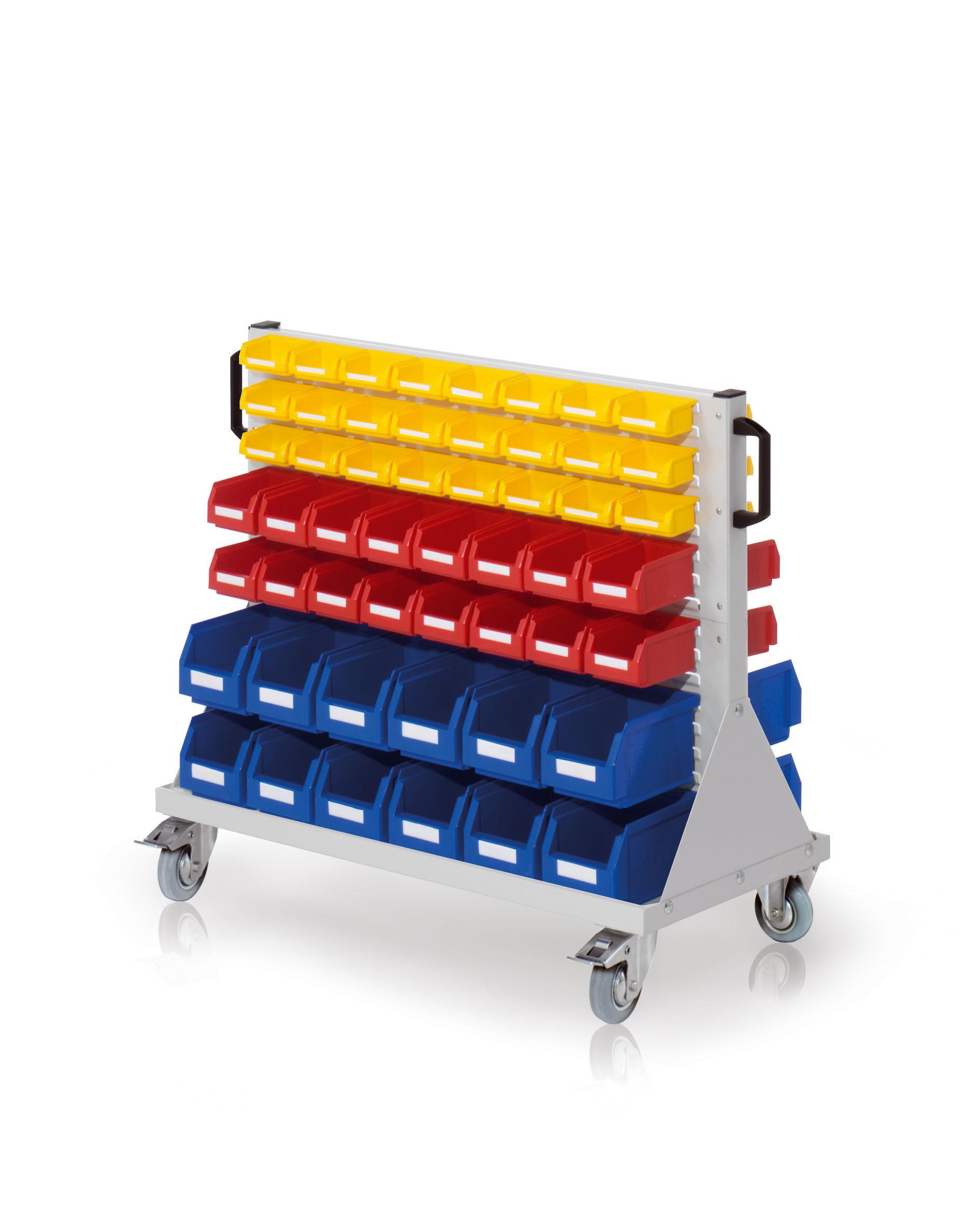 CHARIOT PORTE-BACS A BECS PANNEAUX A FENTE