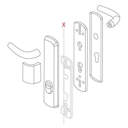 Ensemble de sécurité Borgne ELFE EA70 entraxe 70 mm Borgne - HERACLES
