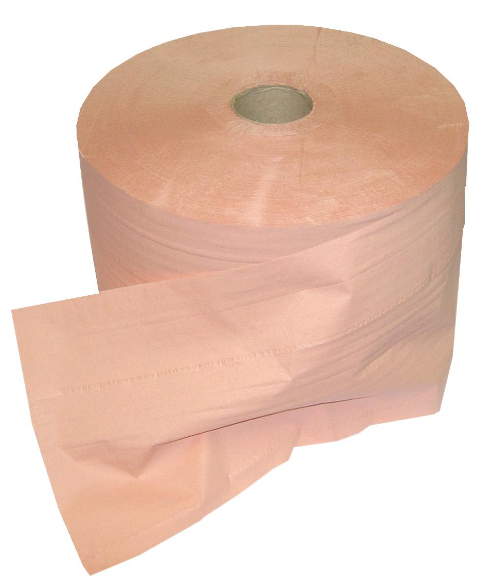 BOBINE ESSUYAGE ORANGEE 100% FIBRES RECYCLEES