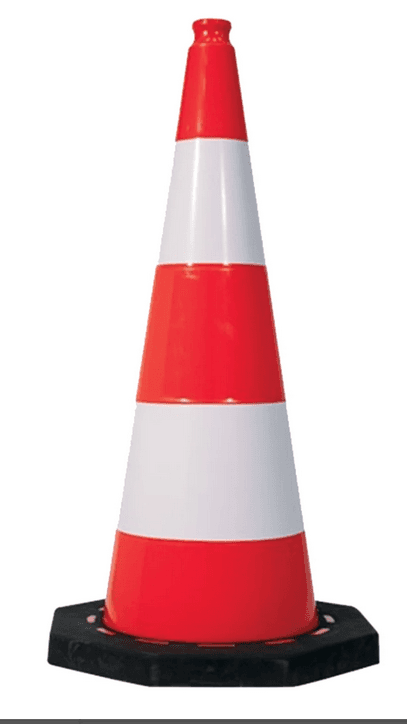 Cônes en plastique avec base en caoutchouc Taliaplast