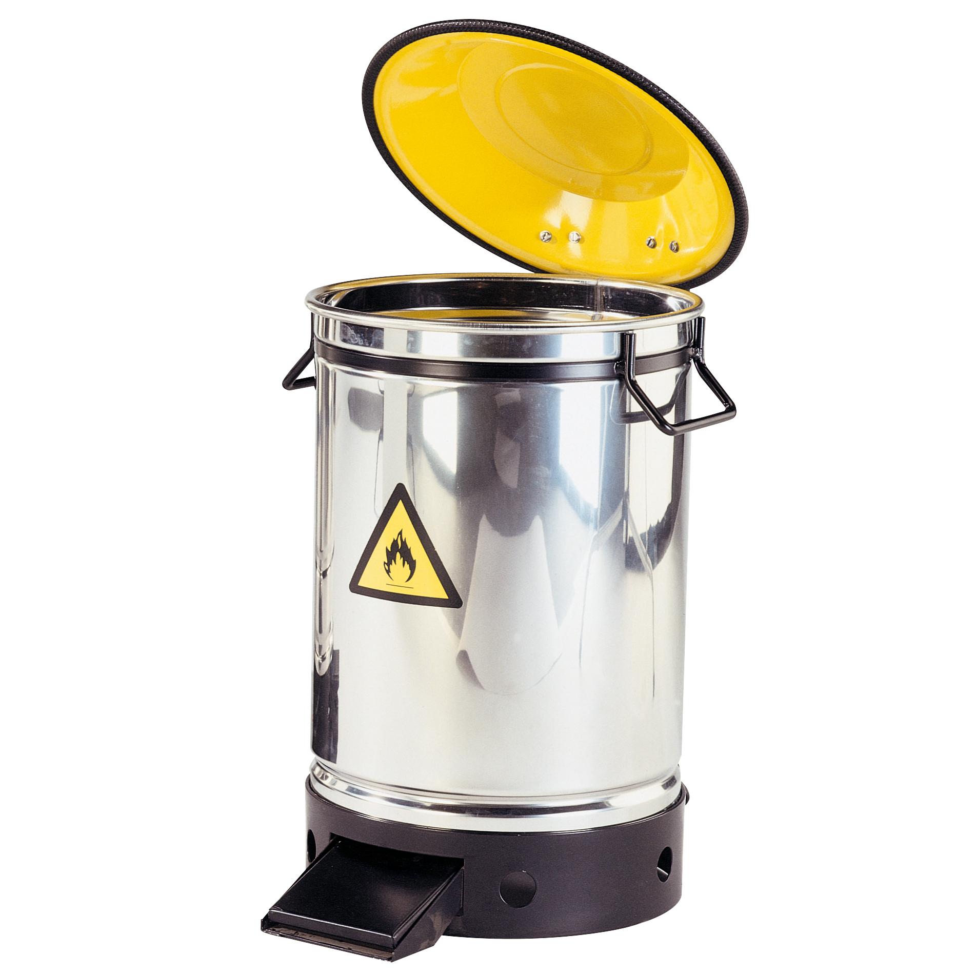 POUBELLE DECHETS INFLAMMABLES