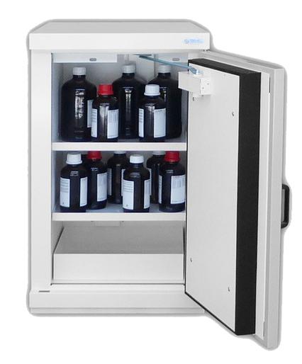 ARMOIRE DE SECURITE 90 MIN 30L 1 PORTE 1 ETAGERE 1 BAC