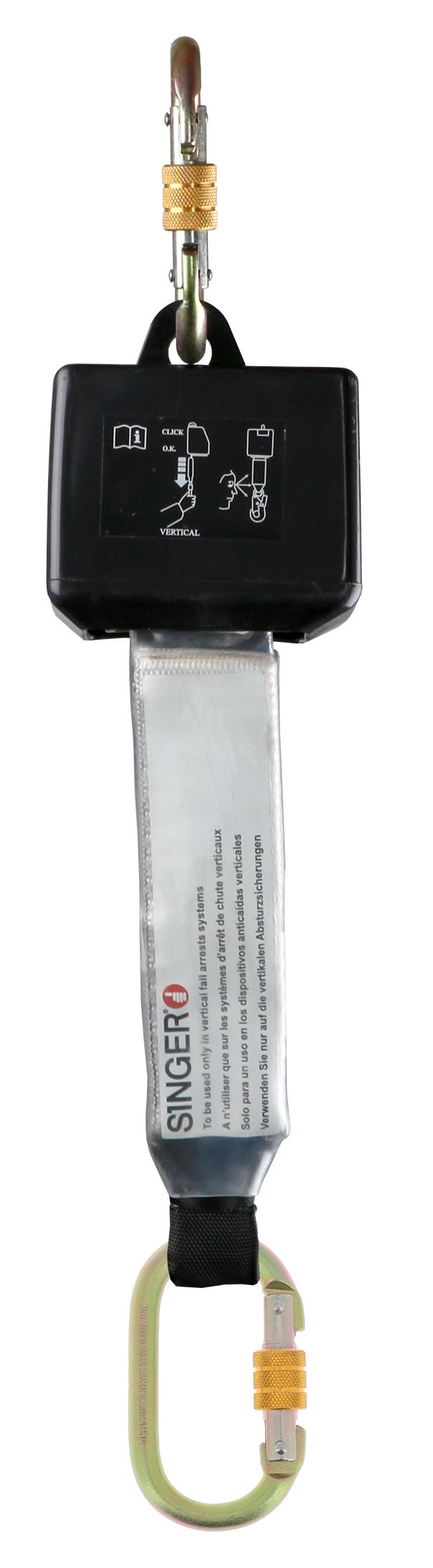 LONGE RETRACTABLE A RAPPEL AUTOMATIQUE