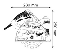 Scie circulaire GKS 165 Professional (bt carton) - BOSCH 0601676100