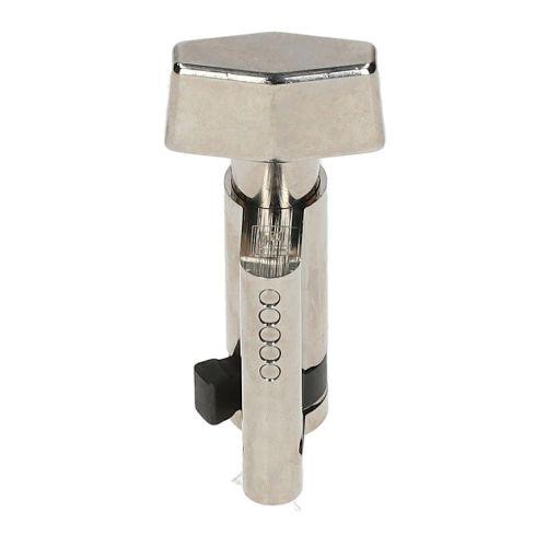 Demi-cylindre européen à bouton laiton nickelé 5 goupilles 10 X 40 mm