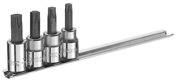 JEU DE DOUILLES TOURNEVIS TORX 3/8"" 4 PIECES
