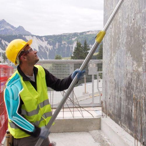 LEBORGNE 142309 Grattoir 30 cm manche télescopique 2-3,50m Nanovib