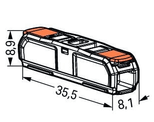 BORNE LEVIER WAGO 221 INLINE
