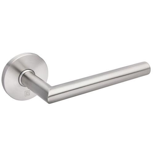Béquille double sur rosace slim JADE série SL01 - Inox poli - Bec de cane - 16MM