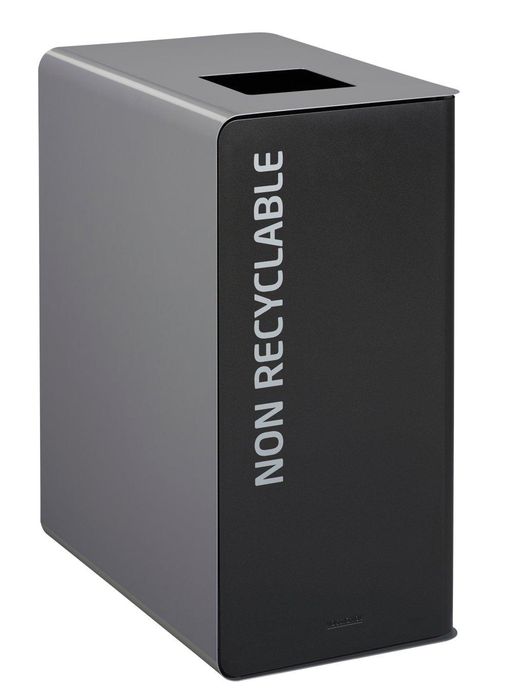 POUBELLE DE TRI 65L COUVERCLE GRIS CLAIR