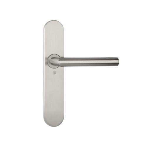 Ensemble double bequille sur plaque JADE série 1394 - Bec de Cane - inox