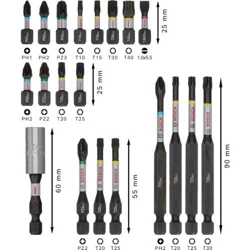 Coffret d'embouts de vissage Bosch PRO Impact 20 pièces - 2608521U74