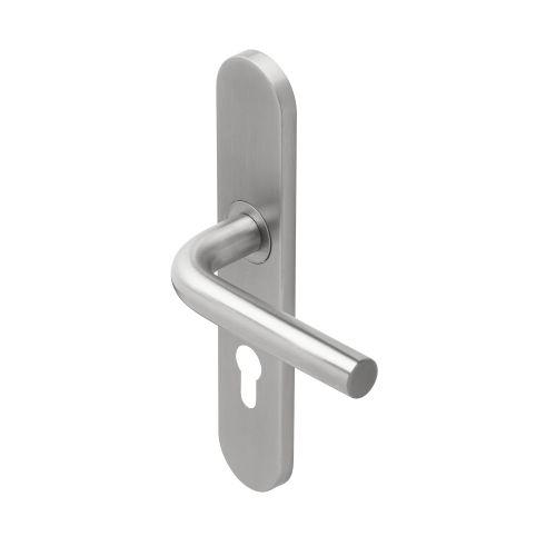 Ensemble double bequille sur plaque JADE série 1194 - Clé I - inox