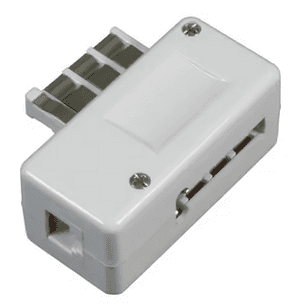 FICHE PTT MALE AVEC MICROFICHE RJ11
