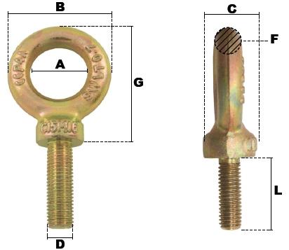 ANNEAU DE LEVAGE LONG GALVA ZB