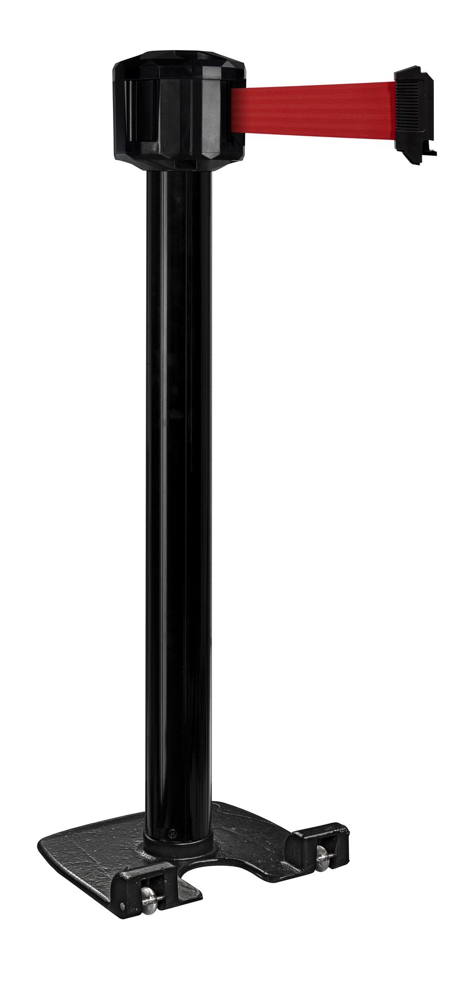 POTEAU NOIR DE GUIDAGE BOITIER ETANCHE SANGLE ROUGE