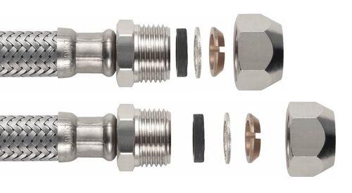 FLEXIBLE TRESSE INOX DBL.BAGUE